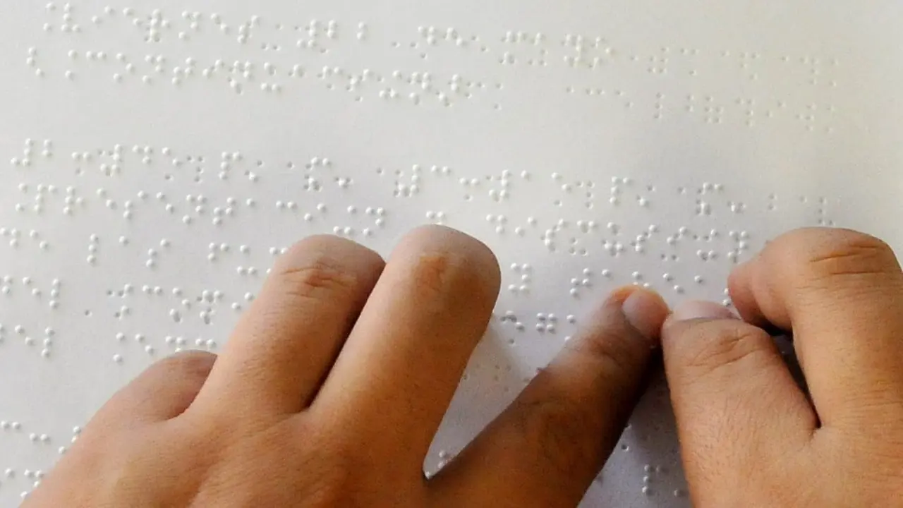 Un texto en braile. AEP