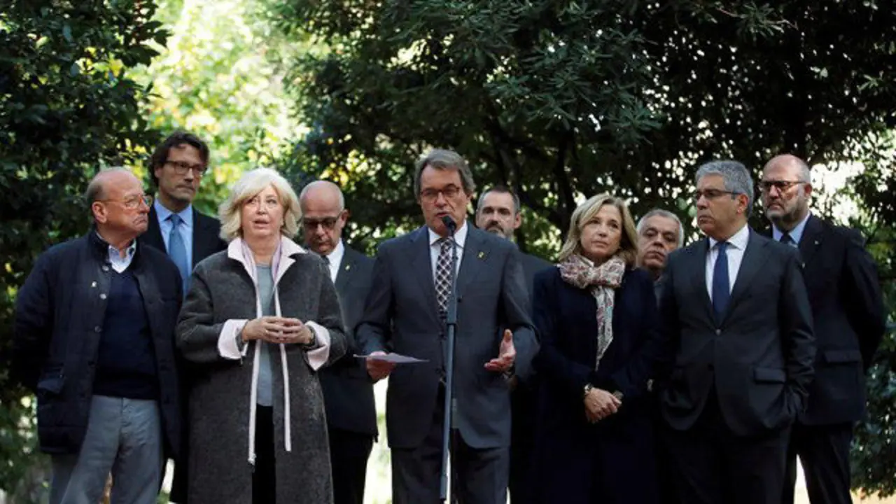 Artur Mas y otros condenados por el 9-N. ALBERTO ESTÉVEZ