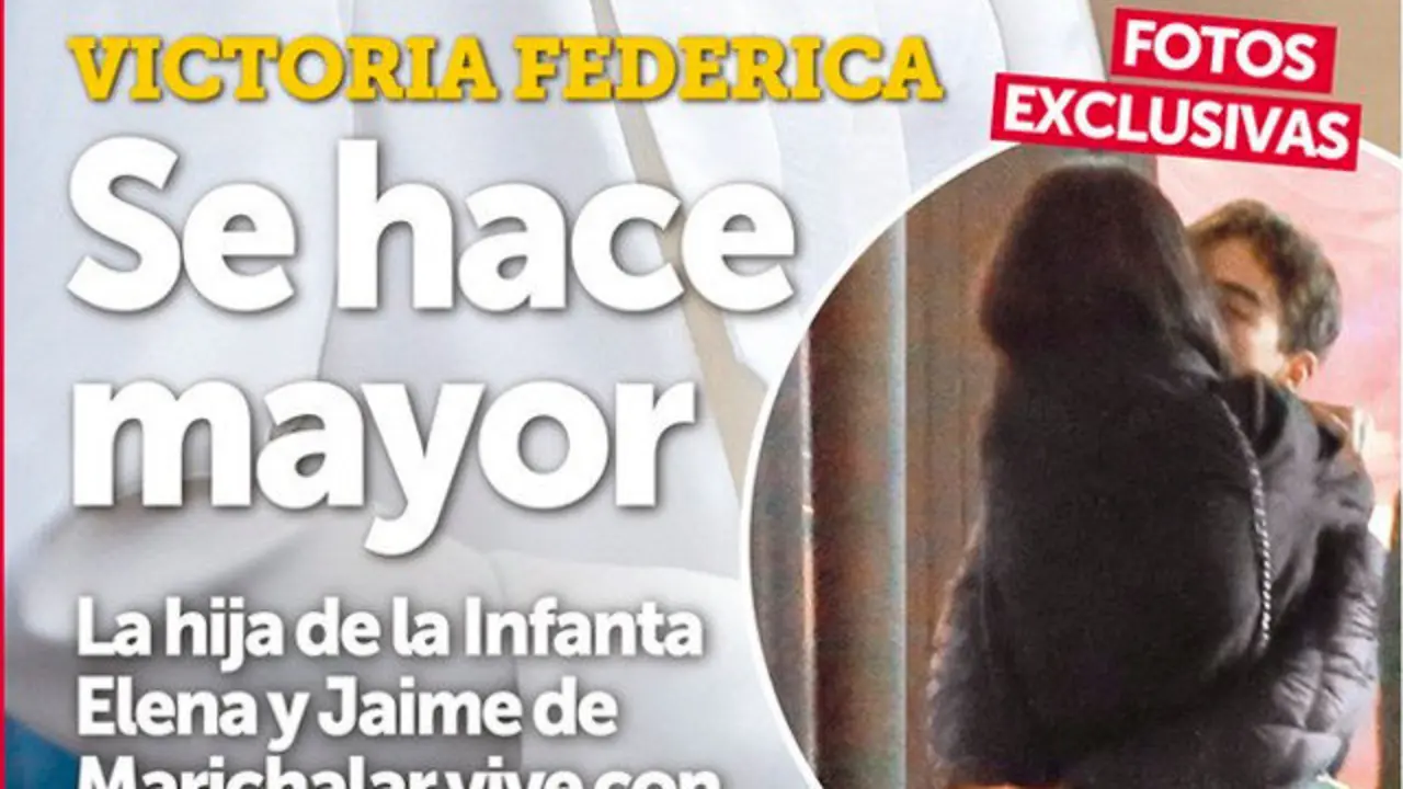 El beso entre Victoria Federica y Gonzalo Caballero. TWITTER