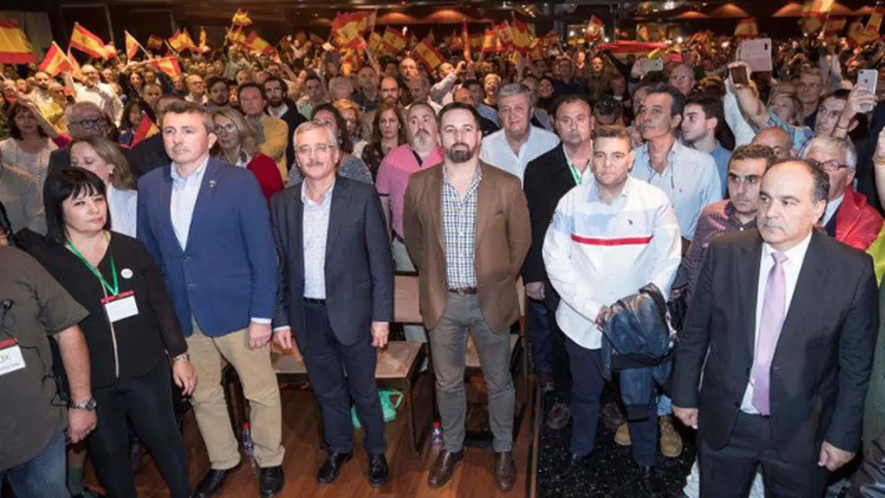 Acto celebrado en Murcia de Vox. MARCIAL GUILLÉN (EFE)