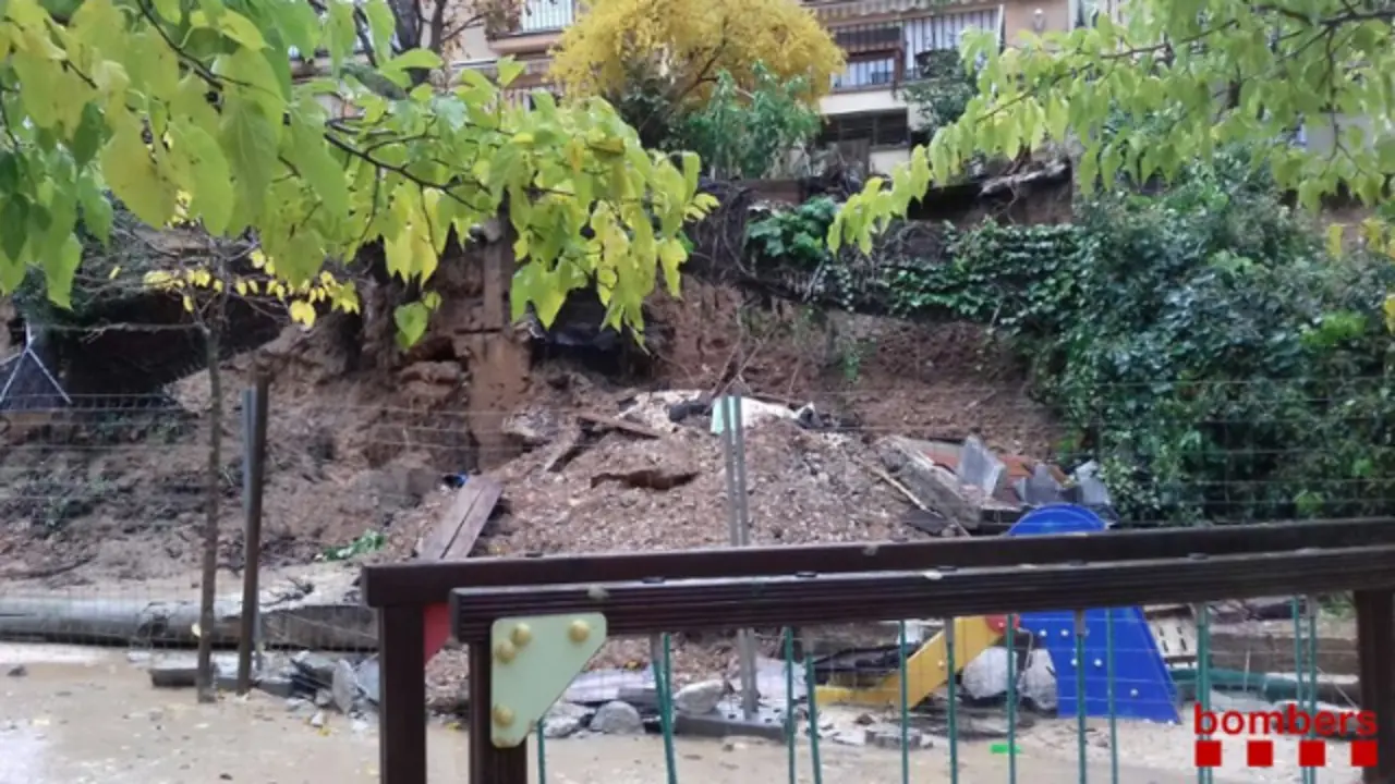 Se registraron más de de 1.000 incidencias relacionadas con las lluvias. @bomberscat (Cataluña)