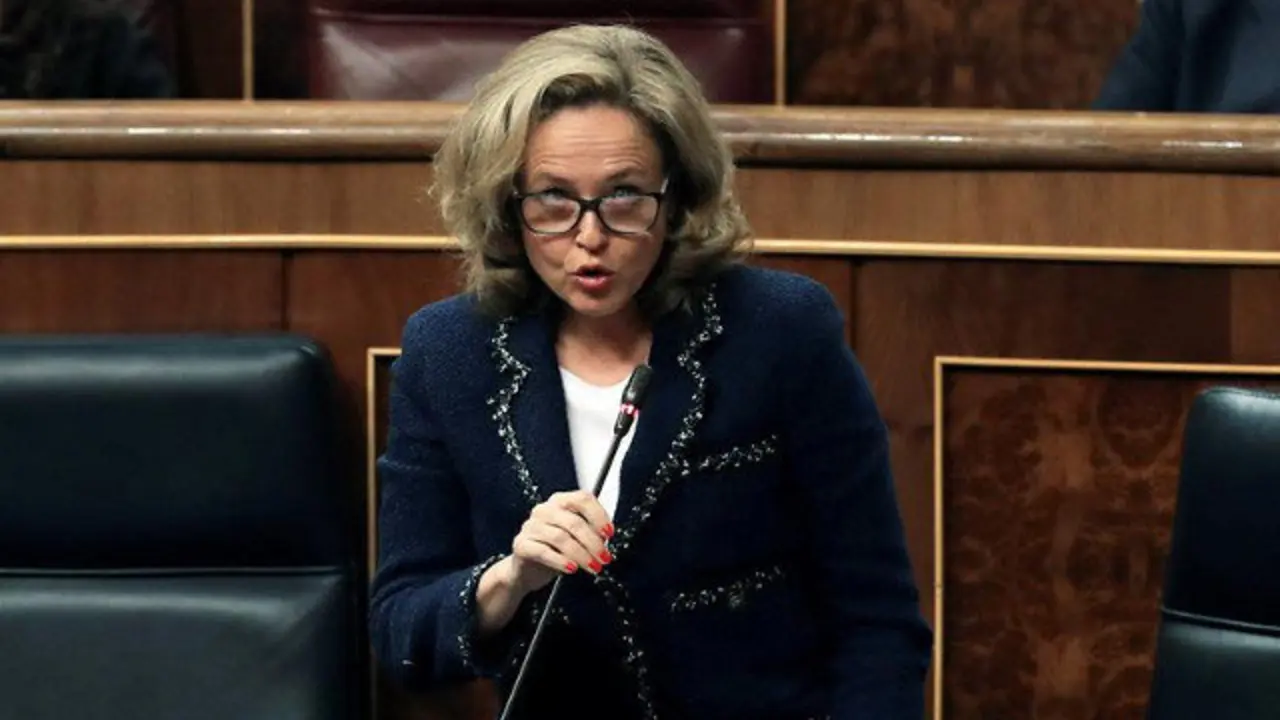 La ministra de Economía, Nadia Calviño. BALLESTEROS