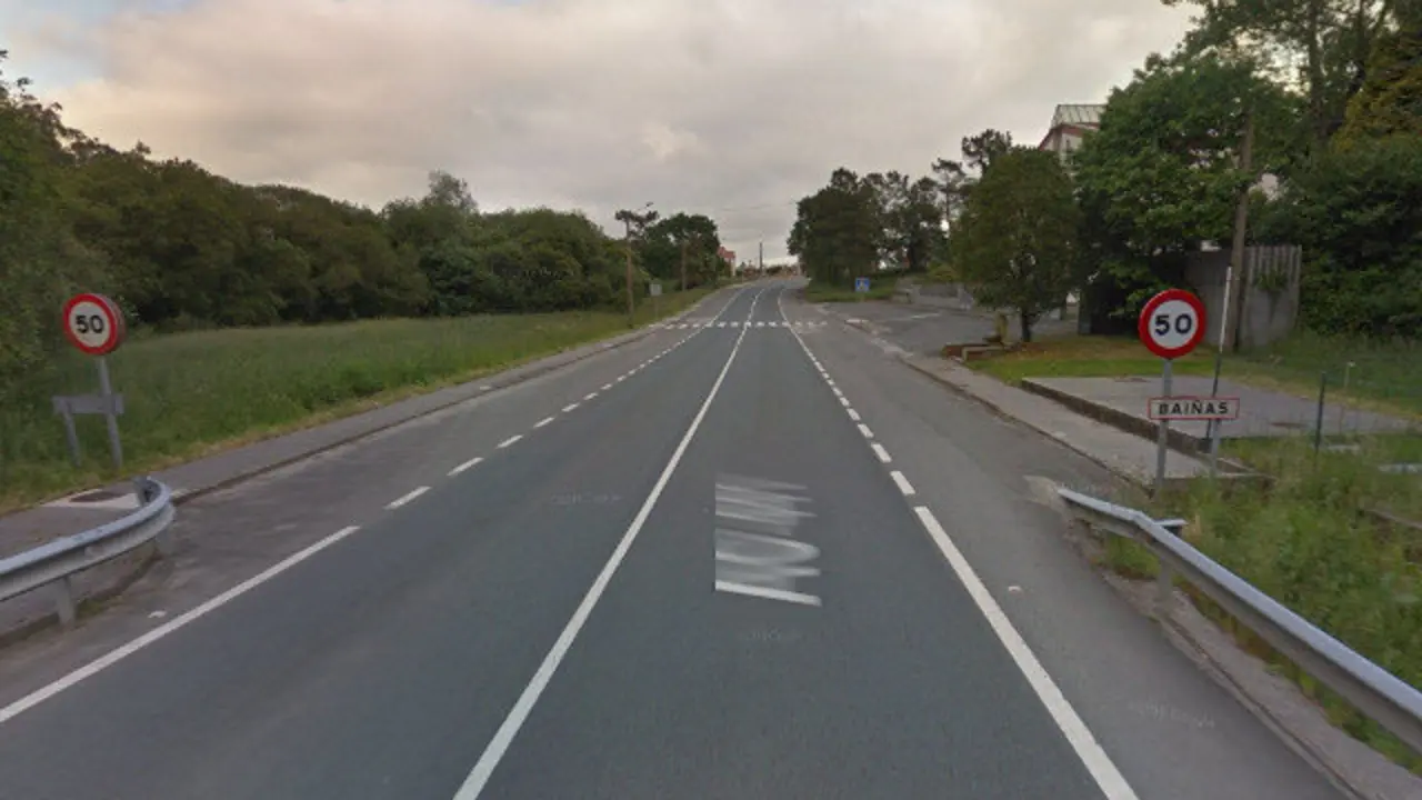 Parroquia de Baíñas, donde fue encontrada la mujer. GOOGLE MAPS