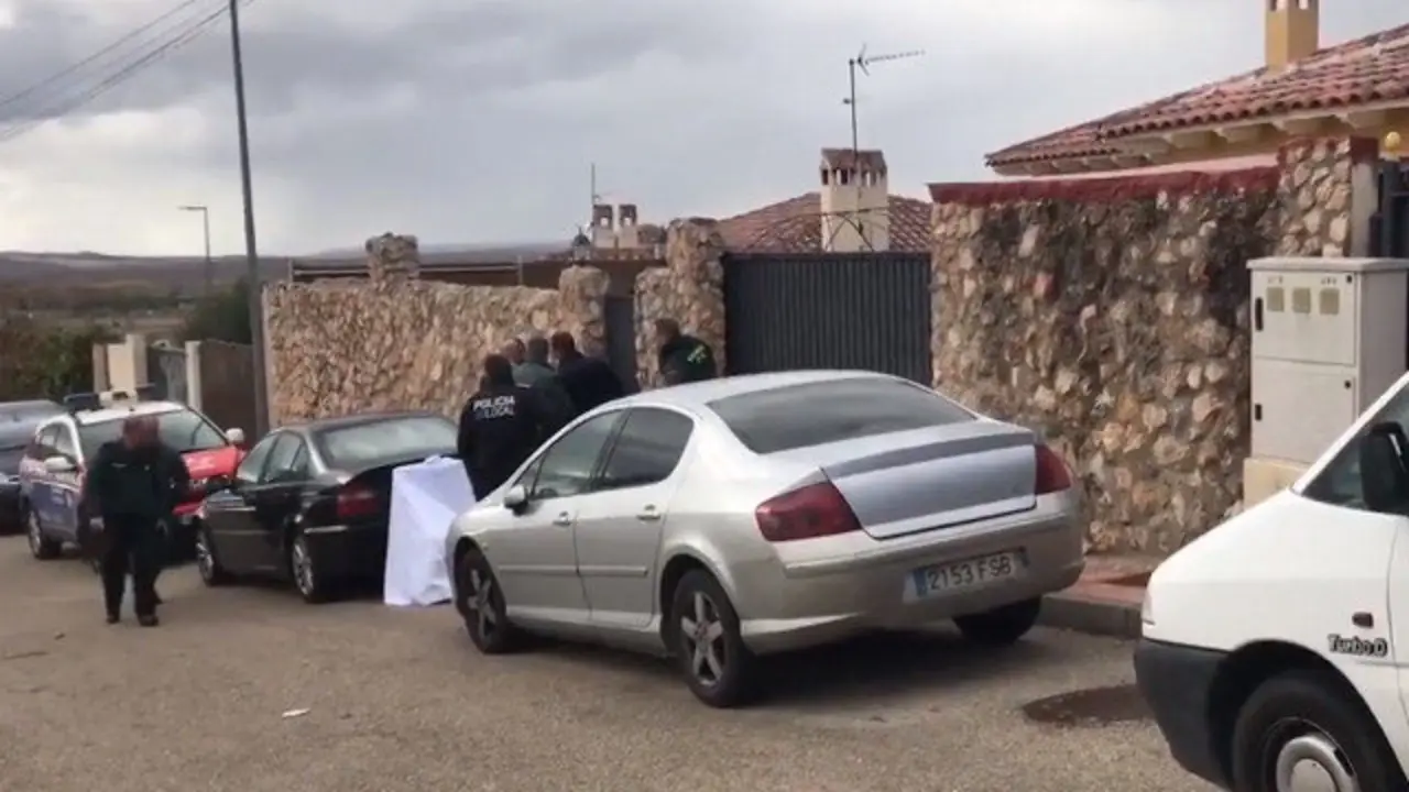 Vivenda na que se produciu o ataque, en Colmenar de Oreja. 112 COMUNIDAD DE MADRID