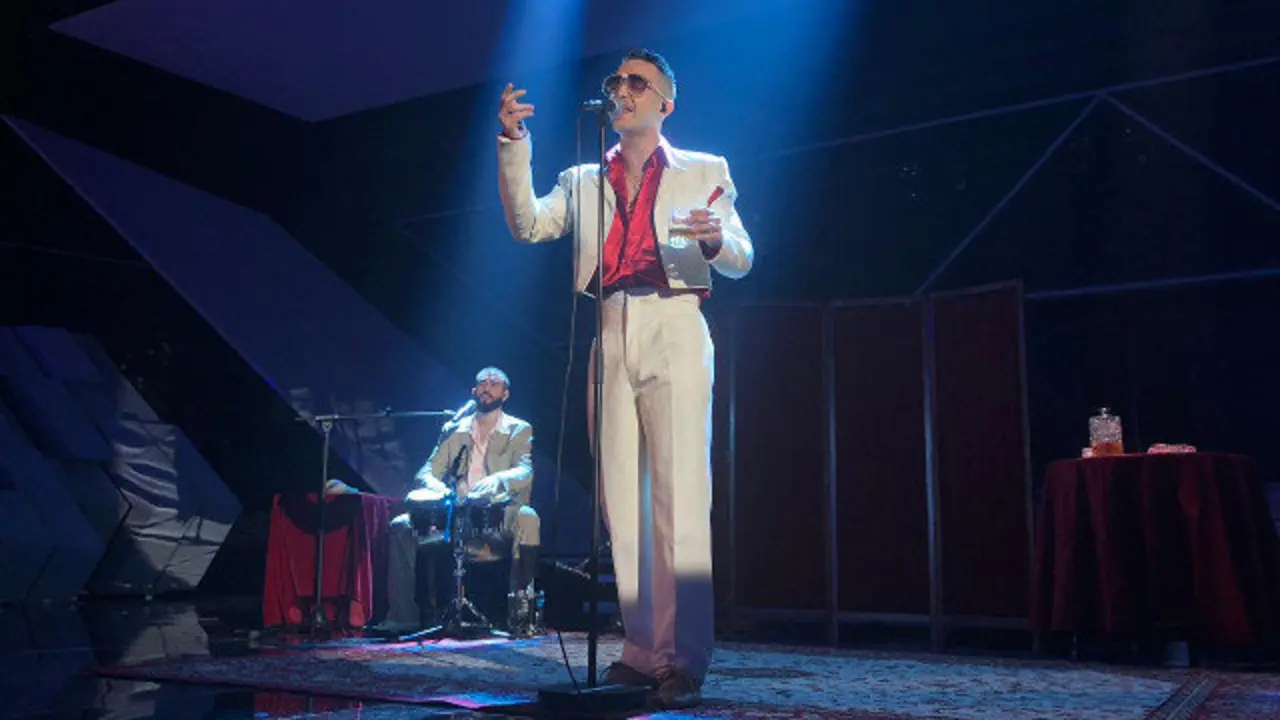 C.Tangana durante su actuación en &#39;OT&#39;. RTVE