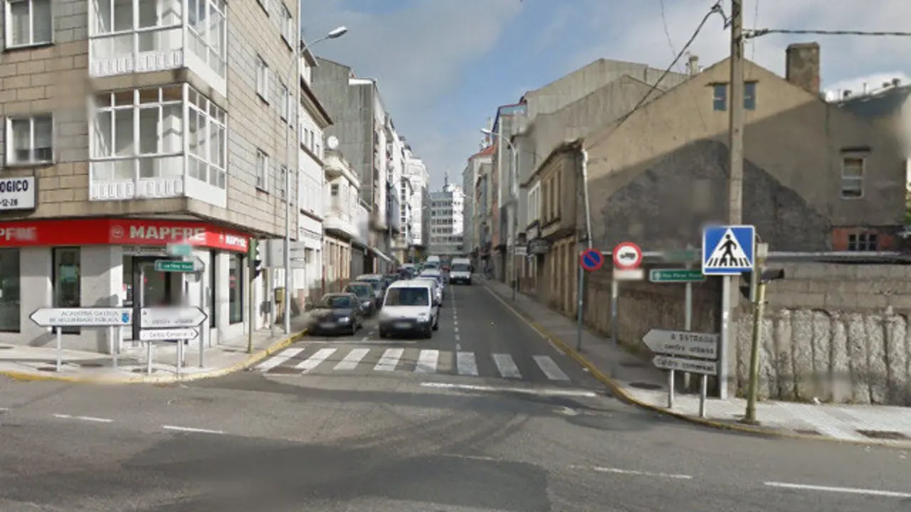 Tramo de la estradense calle Pérez Viondi. GOOGLE MAPS