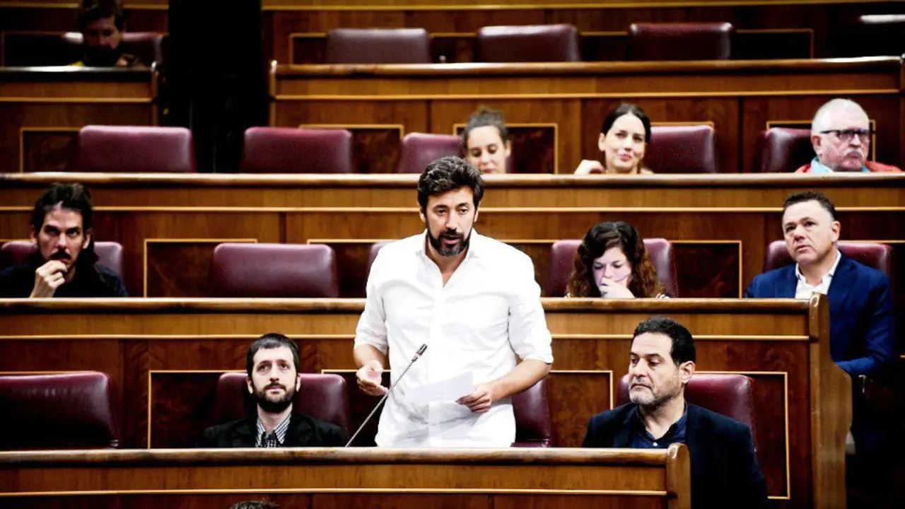 Gómez Reino, en su escaño del Congreso. AEP