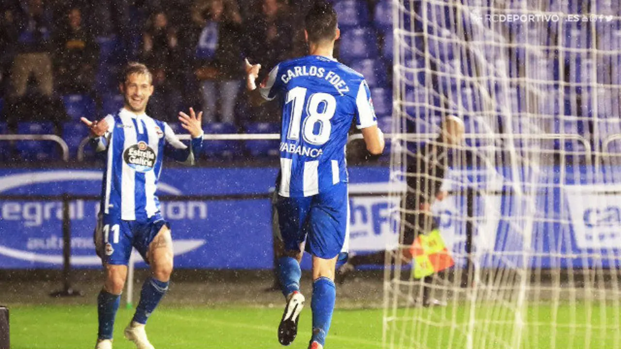 Imagen del partido Deportivo - Osasuna (2-0). TWITTER (@RCDeportivo)
