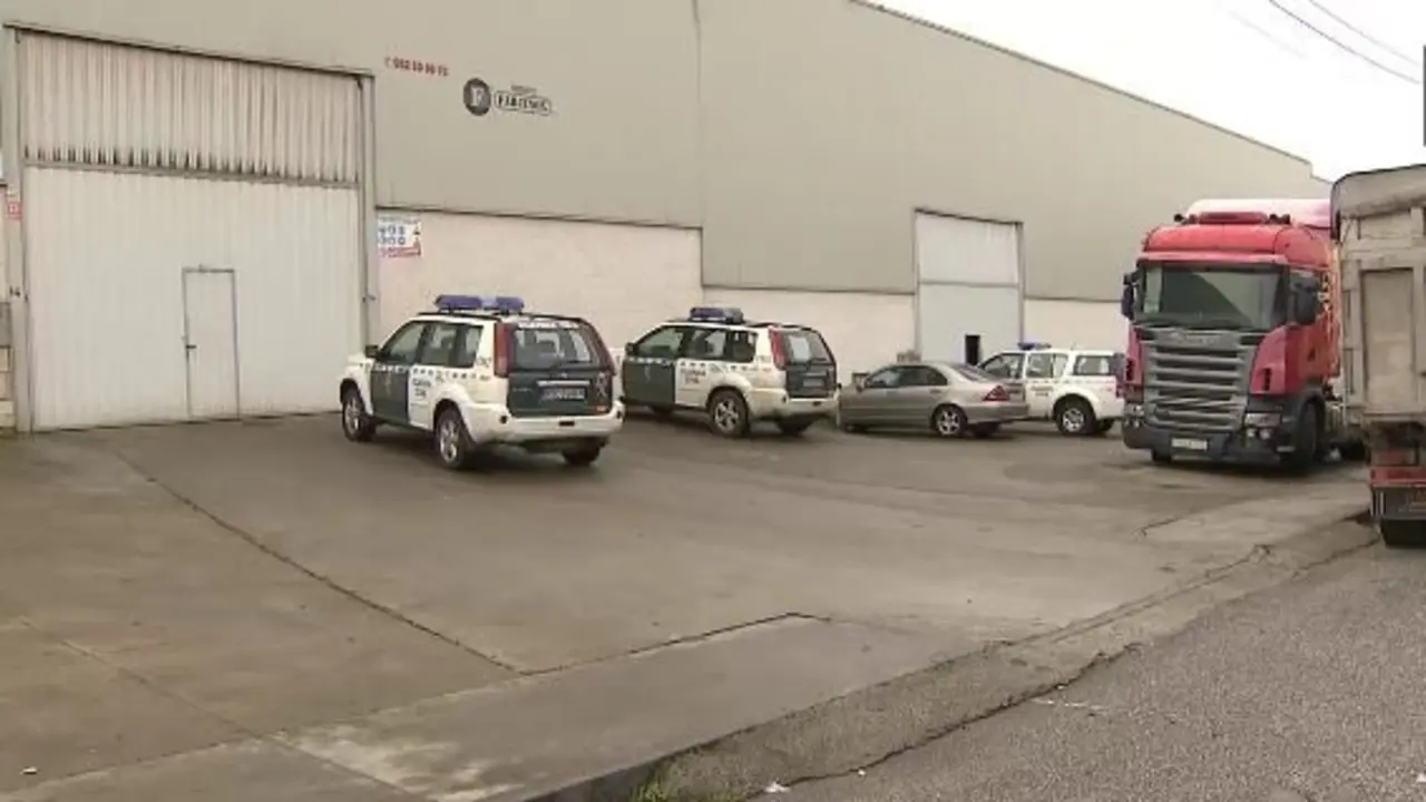 Lugar en el que falleció un operario en Begonte. TVG