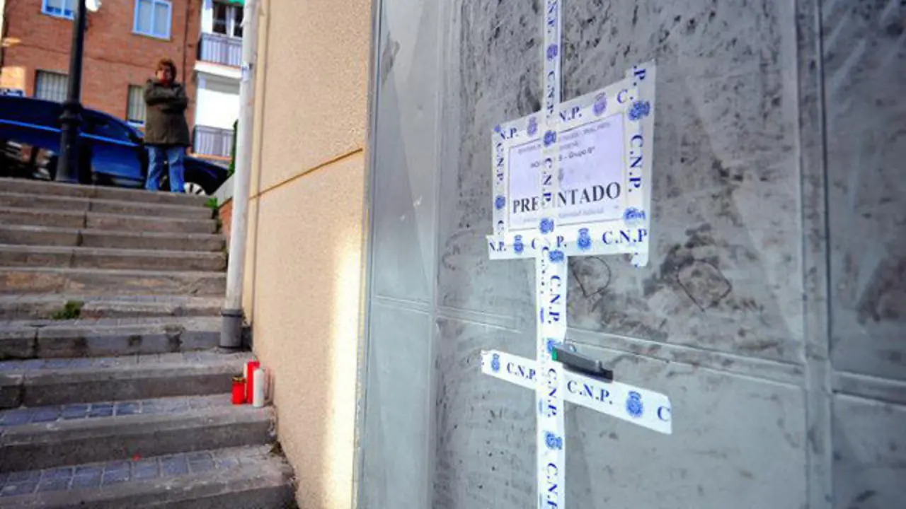 La calle Desmonte de Alcorc&oacute;n donde fue apu&ntilde;alada la joven DIEGO P&Eacute;REZ CABEZA