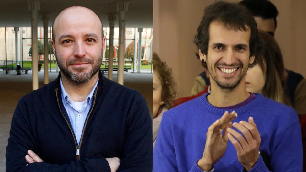 Luís Villares y David Bruzos. PEPE FERRÍN