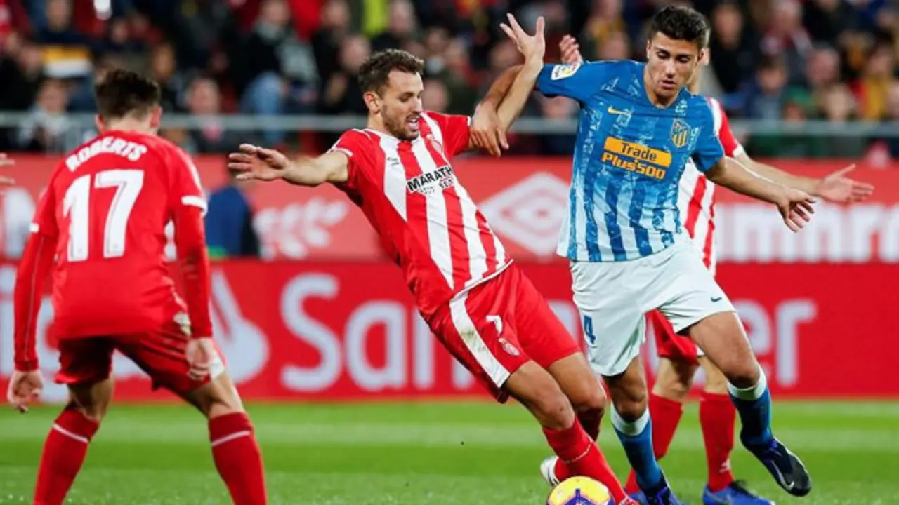 Encuentro entre el Atleti y el Girona. EFE