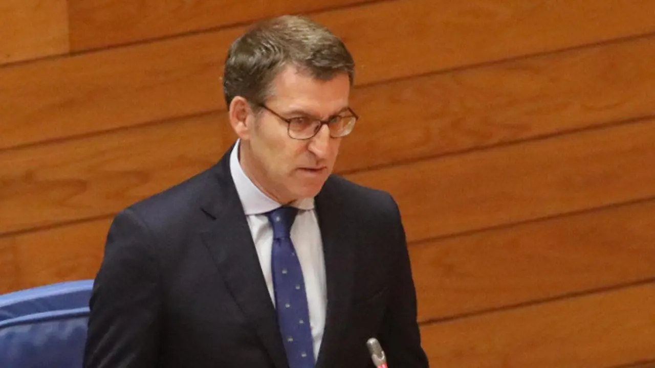 Feijóo, no Parlamento. PEPE FERRÍN (AGN)