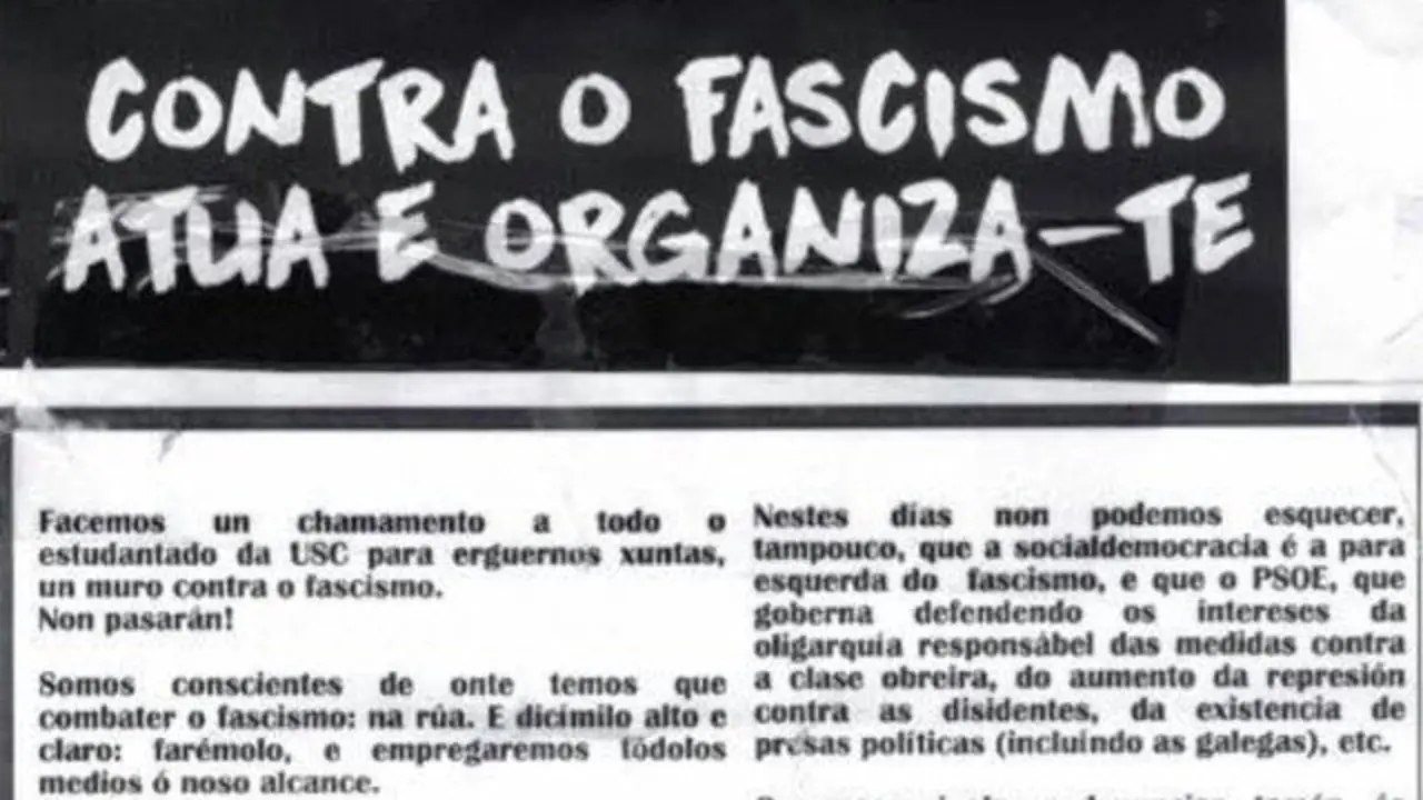 El folleto que apareció en diversas dependencias de la USC. TWITTER