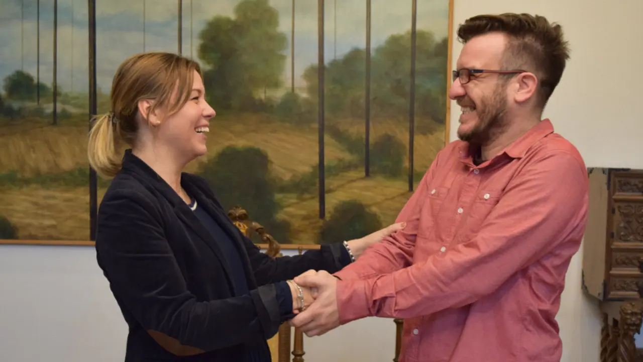 Pilar Garc&iacute;a Porto e Ux&iacute;o Novo Rey, este m&eacute;rcores. DEPUTACI&Oacute;N DE LUGO