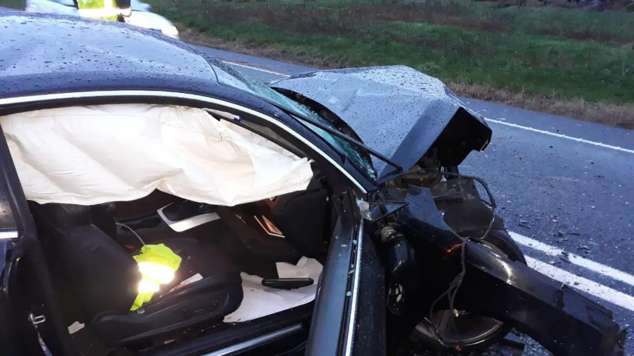 Estado en el que quedó el vehículo accidentado. EP