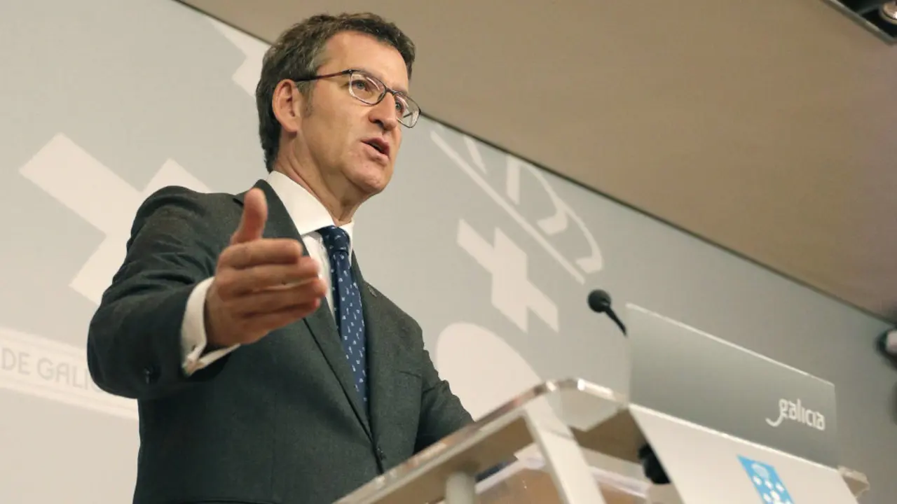 Alberto Núñez Feijóo, tras el Consello da Xunta. LAVANDEIRA (Efe)