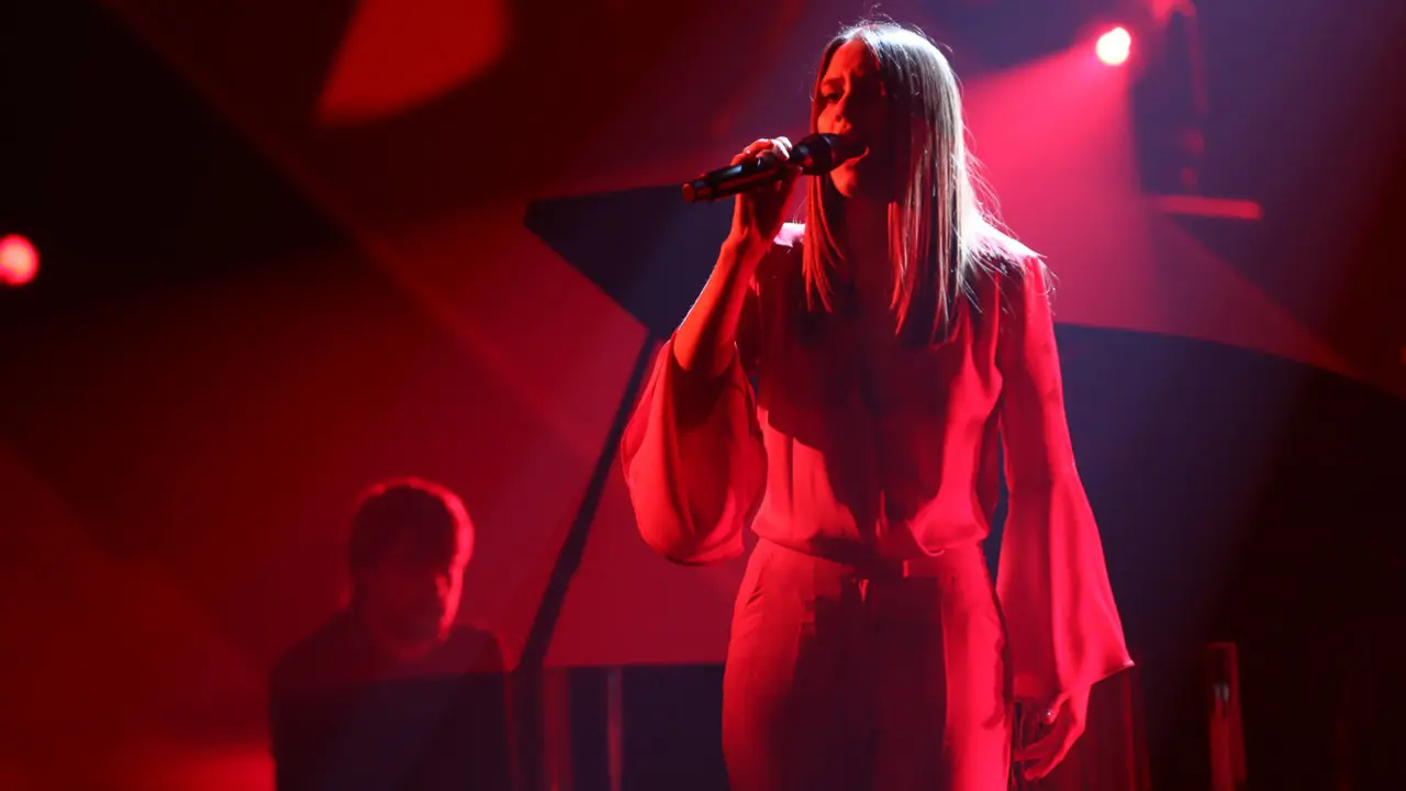 Sabela Ramil interpretou 'Negro caravel' o pasado mércores. RTVE