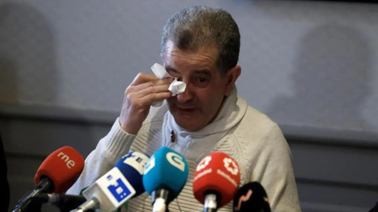 Miguel Rosendo, durante su comparecencia tras haberse decretado su libertad provisional. J.J. GUILLÉN