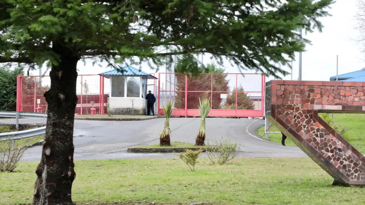 La cárcel de A Lama, cerrada por alerta biológica. JOSÉ LUIZ OUBIÑA