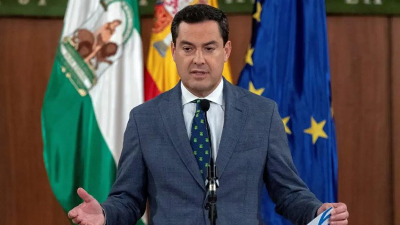 El líder del PP andaluz, Juanma Moreno. JULIO MUÑOZ (EFE)