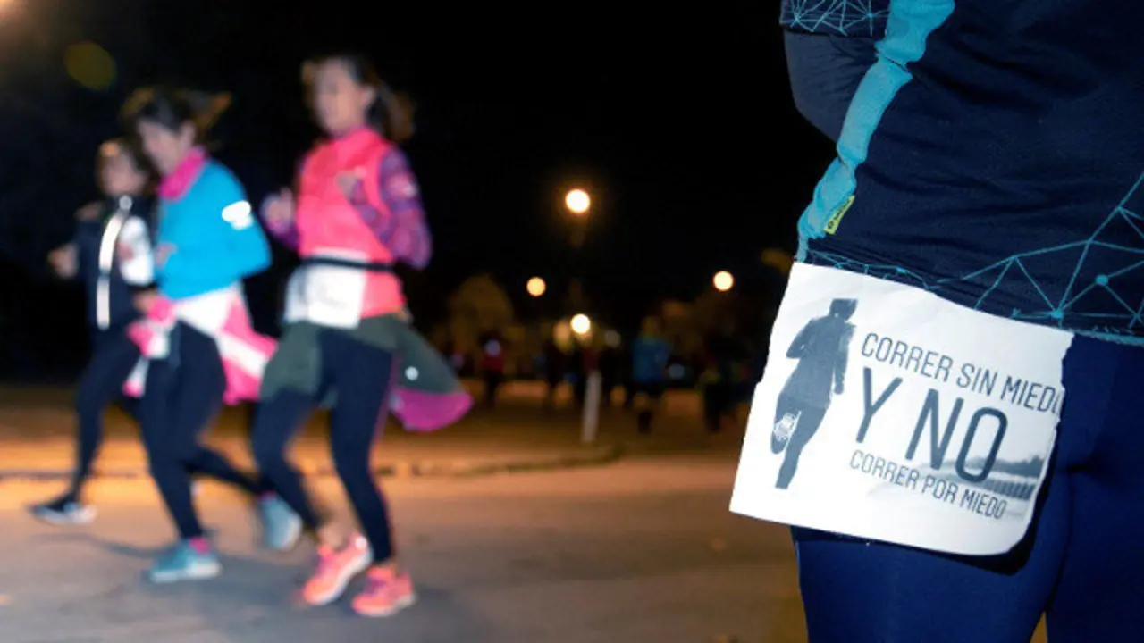 Carrera reivindicativa en recuerdo de Laura Luelmo, la profesora zamorana asesinada en Huelva. EFE