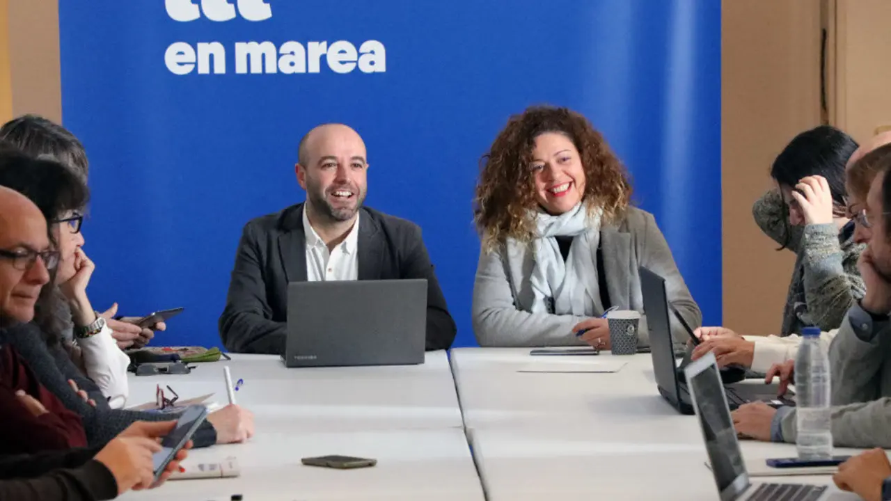 Luís Villares, na constitución da nova dirección de En Marea. PEPE FERRÍN (AGN)