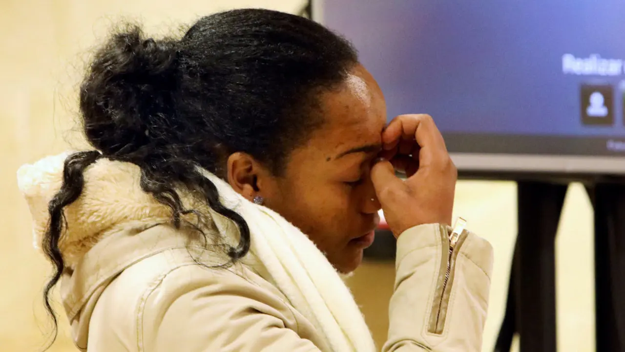 La acusada, en el banquillo.XOÁN REY (Efe)