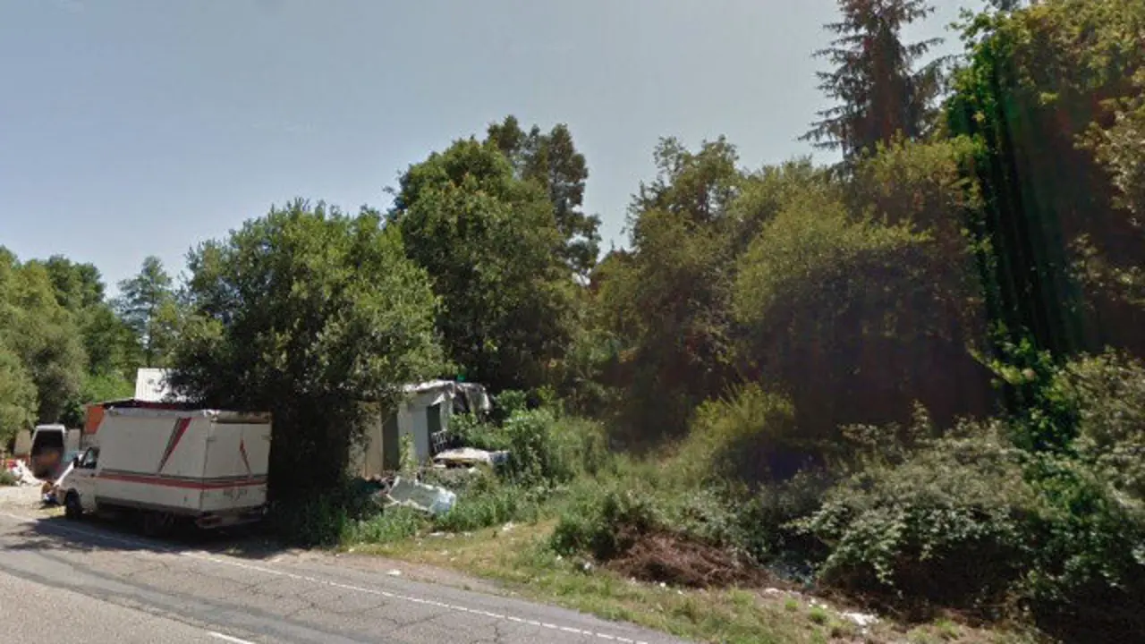 Zona pr&oacute;xima a donde apareci&oacute; el cad&aacute;ver flotando en un riachuelo de Vigo. GOOGLE MAPS