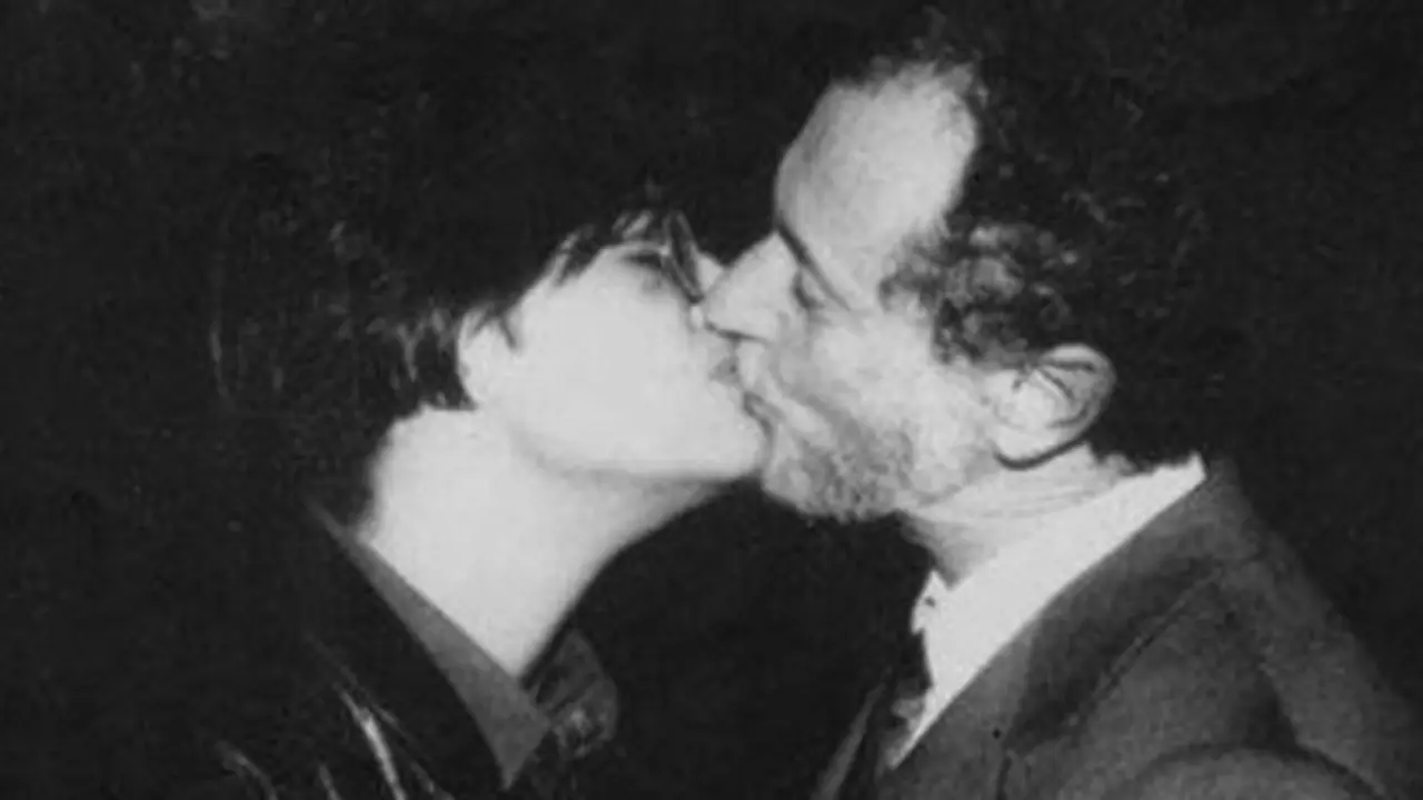 Fernando Aiuti besa a Rosaria Lardino, en 1991. TWITTER (@Rosarialardino)