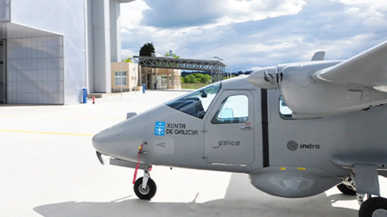La aeronave opcionalmente tripulada Targus, de Indra. EP