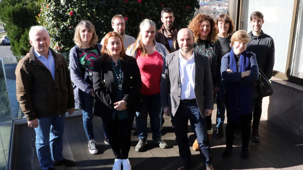 As persoas integrantes da coordinadora de En Marea. PEPE FERRÍN (AGN)