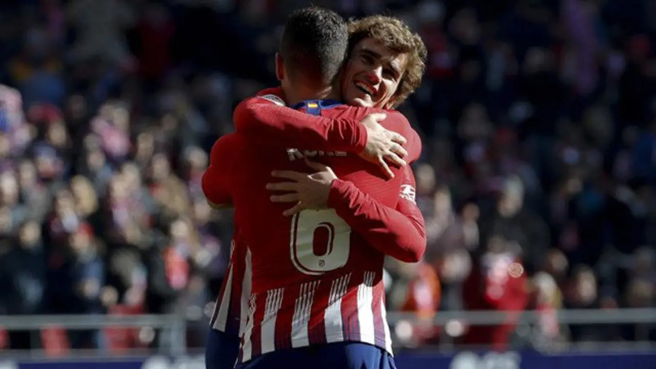 Griezmann celebra su gol. BALLESTEROS (EFE)
