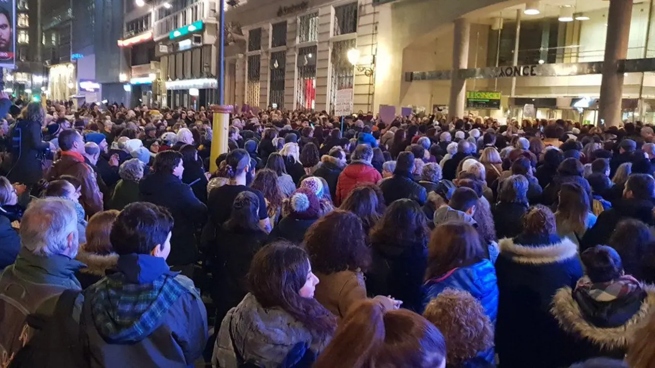 Concentración na Coruña. TWITTER (@majd1950)