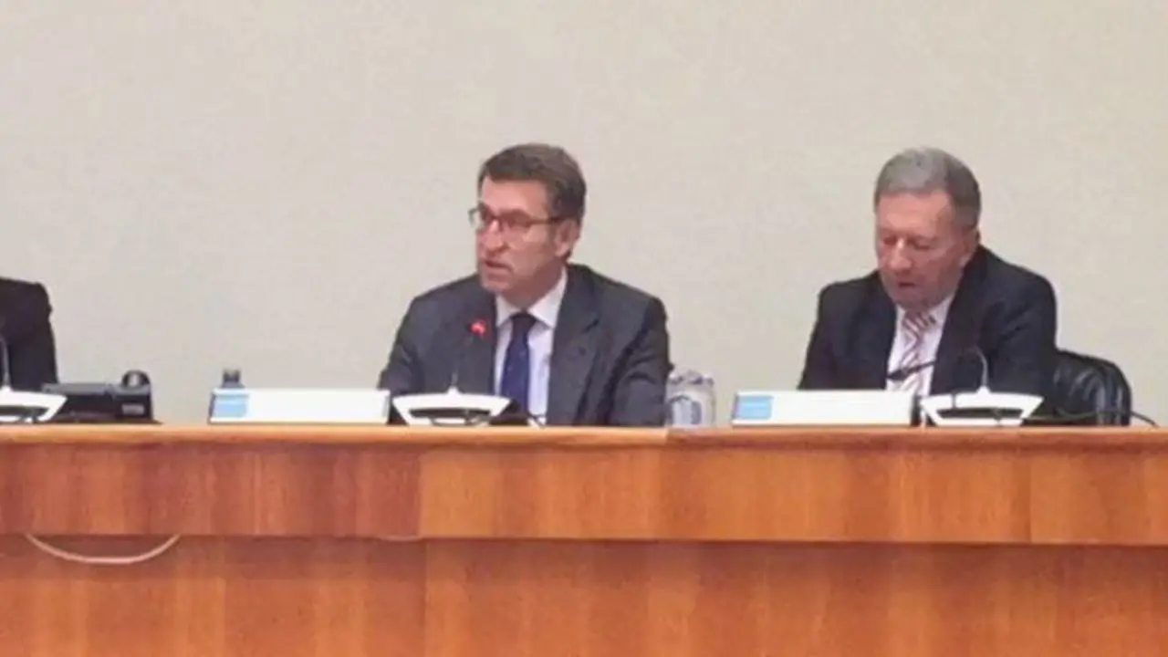 Núñez Feijóo, durante su comparecencia en la comisión AGN 