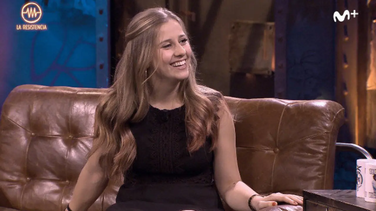 Desirée Vila, en su entrevista en 'La Resistencia'. MOVISTAR