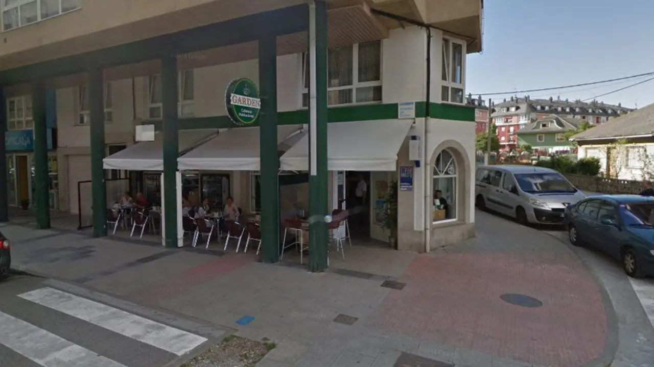 Cafetería Garden, en Ribadeo. GOOGLE MAPS