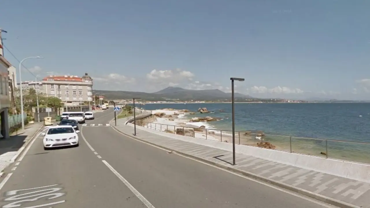 Playa de Touro, en Ribeira. GOOGLE MAPS