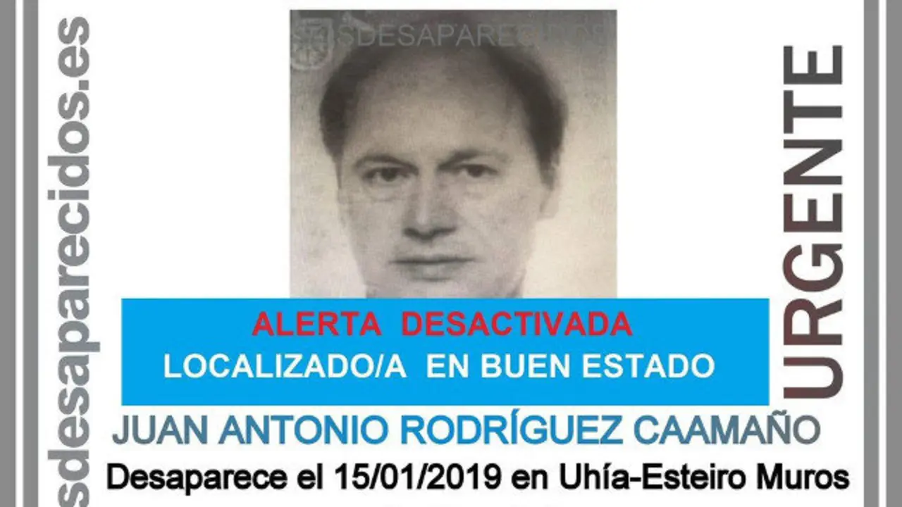 Desactivada la búsqueda del hombre desaparecido tras hallarlo con vida en el monte. TWITTER