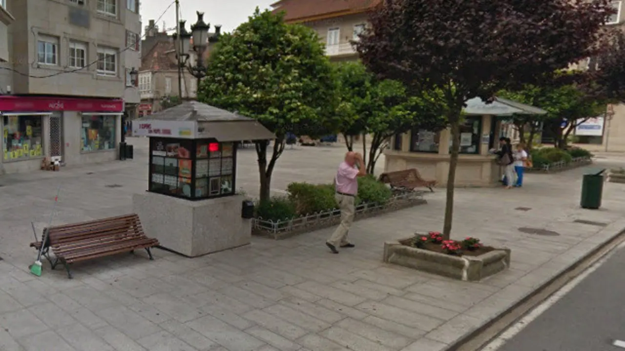 Quiosco da Once de Redondela que vendeu o boleto premiado. GOOGLE MAPS