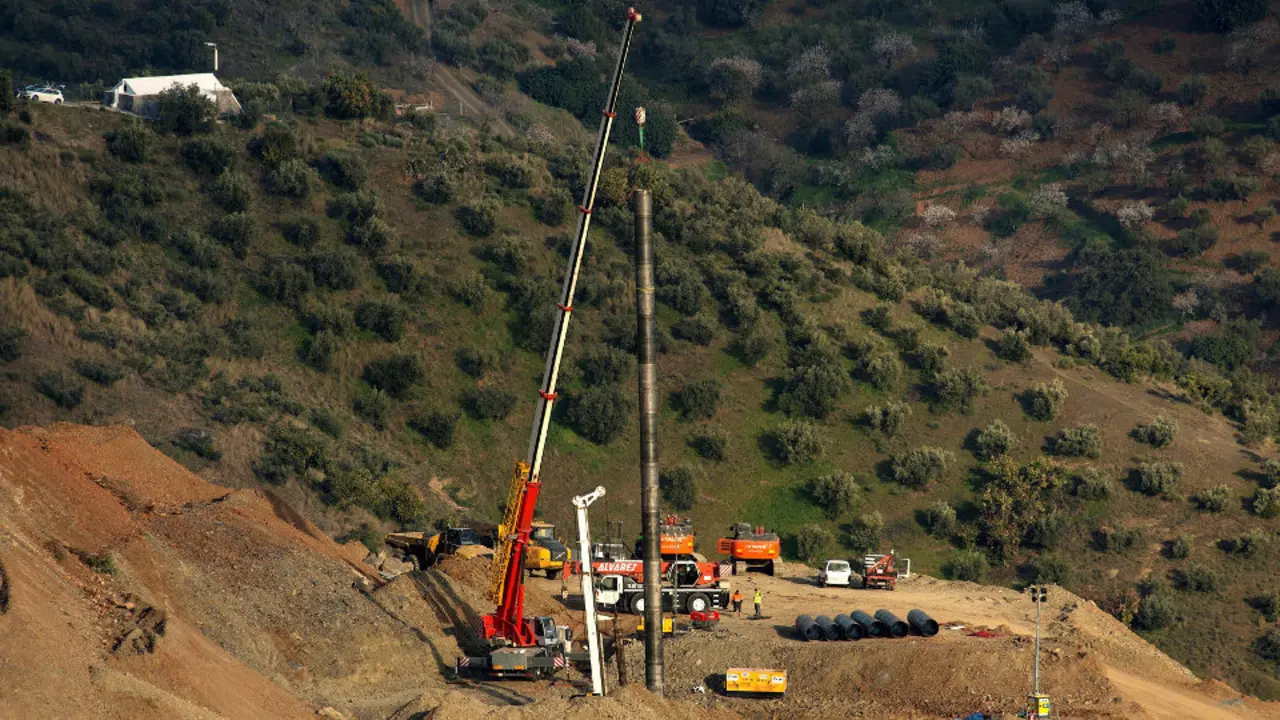  Continúan los trabajos del rescate de Julen en Totalán, Málaga DANIEL PÉREZ (Efe)