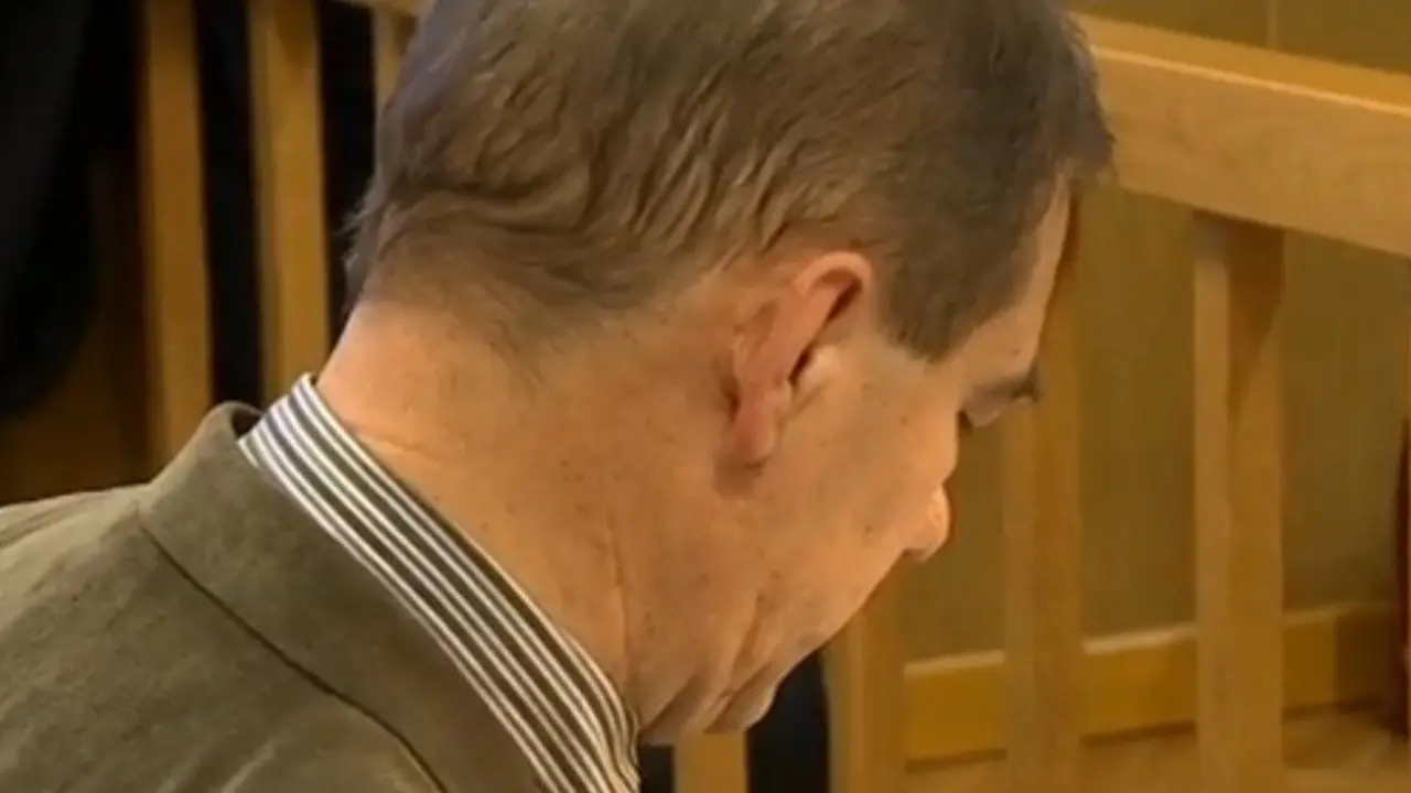 Pedro Larrauri, en un momento del juicio. ARCHIVO