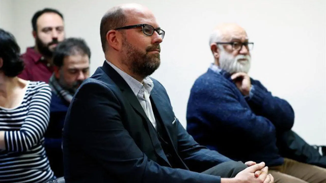 Martiño Noriega, en la vista en Madrid. MARISCAL