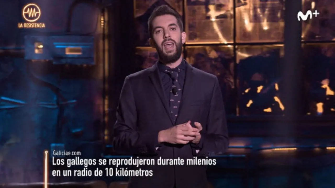 David Broncano, comentando la noticia de Galiciaé. LA RESISTENCIA