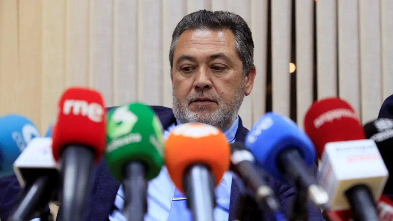 El presidente de la Federación Profesional del Taxi de Madrid, Julio Sanz. FERNANDO ALVARADO (Efe)