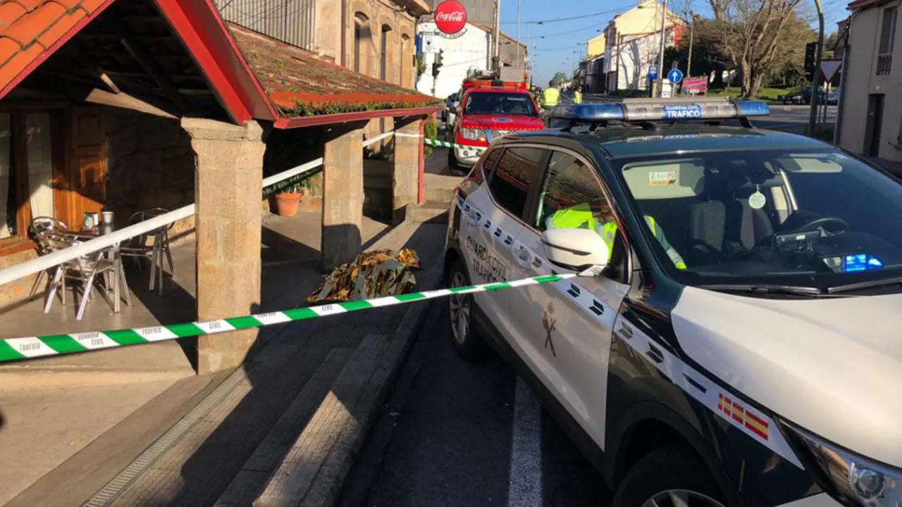 Atropello mortal en Valga. DP