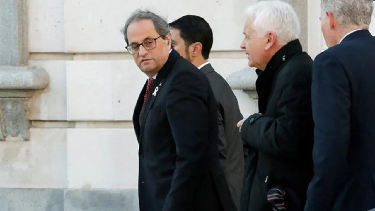 Quim Torra llega al Tribunal Supremo. ZIPI (EFE)