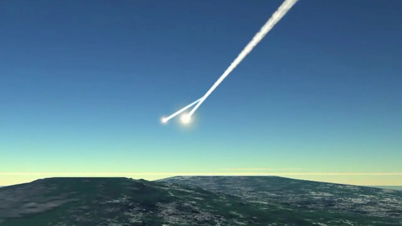 Recreación virtual de un bólido diurno. ARCHIVO