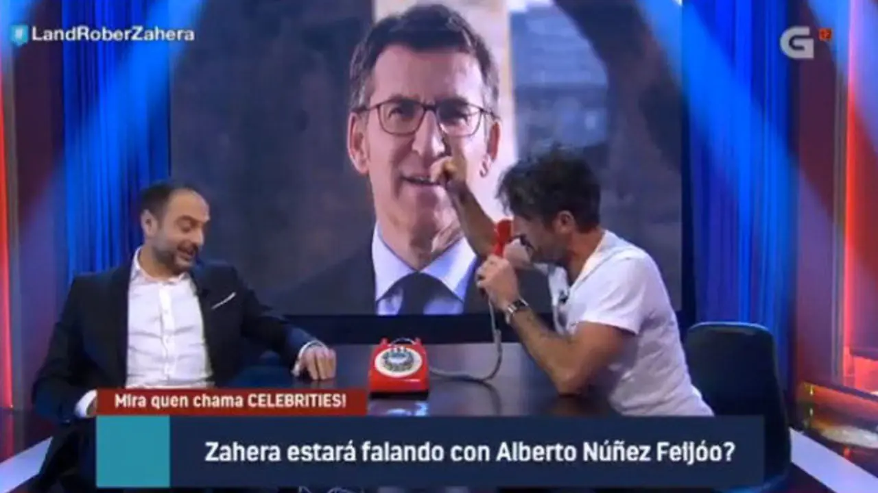 Feijóo entra en directo en el 'Land Rober'. TVG