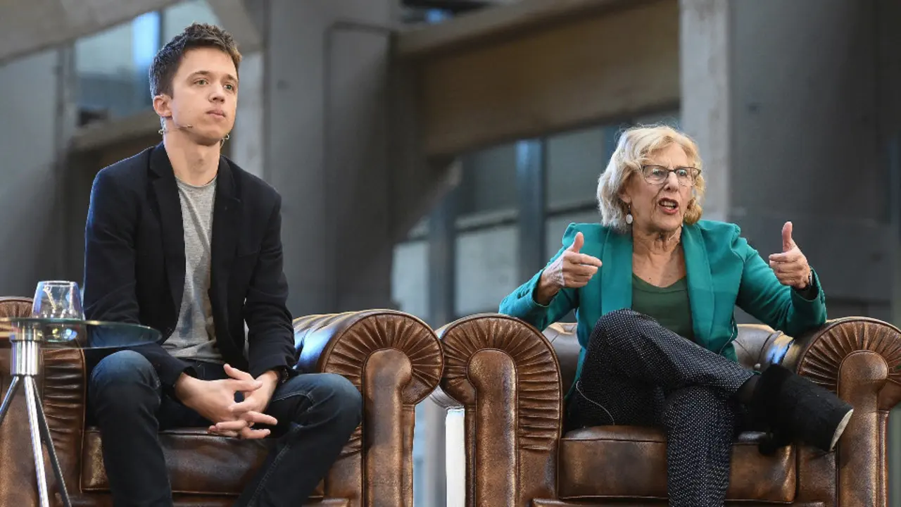 Íñigo Errejón y Manuela Carmena presentan Más Madrid.FERNANDO VILLAR (Efe)